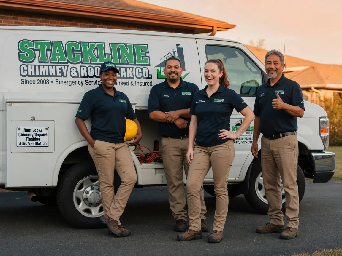 Chimney flashing repair company in Pineville, NC